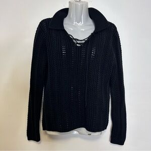 ◾️Nomi Knit Collared Lave Up Bust Sweater